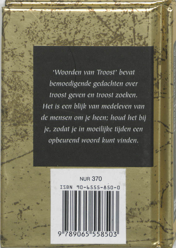 Achterkant van Woorden van troost