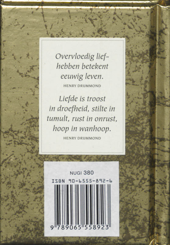 Achterkant van Over liefde