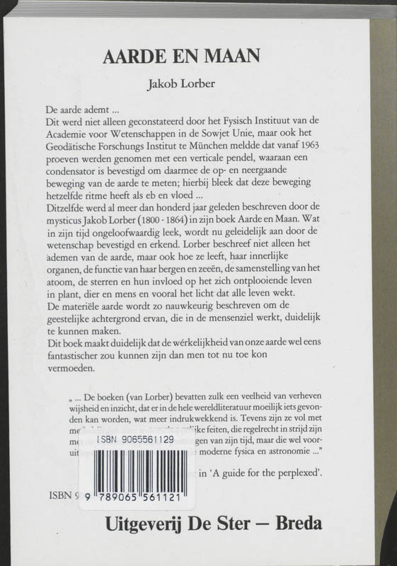 Achterkant van Aarde en maan