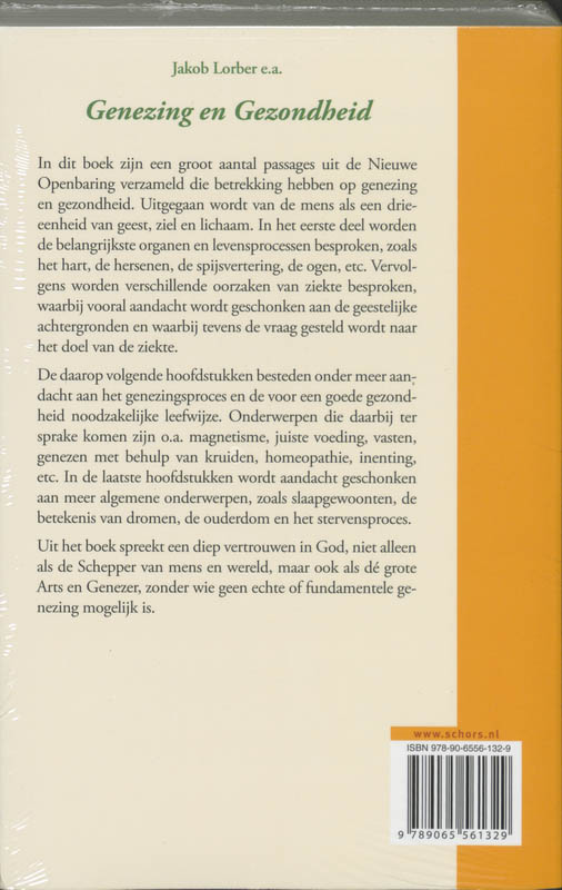 Achterkant van Genezing en gezondheid