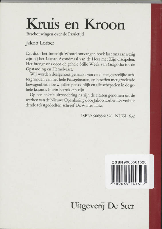 Achterkant van Kruis en kroon