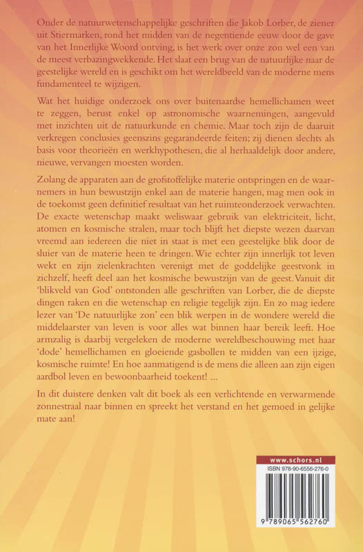 Achterkant van De natuurlijke zon
