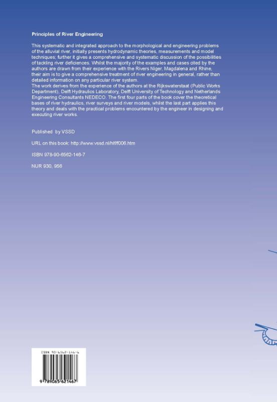 Achterkant van Principles of river engineering