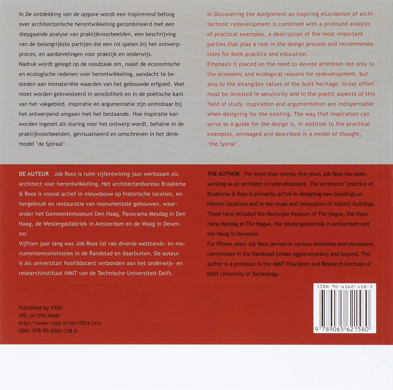 Achterkant van De ontdekking van de opgave / Discovering the assignment