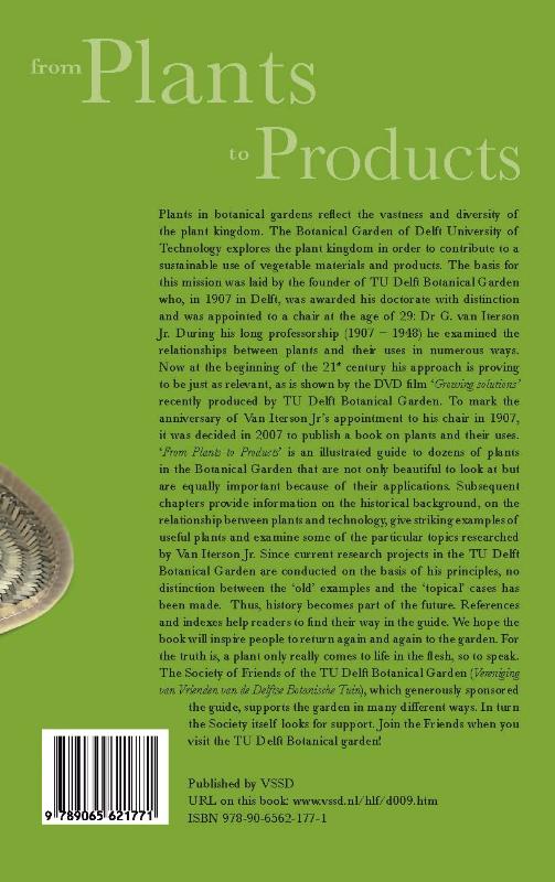 Achterkant van From Plants to Products