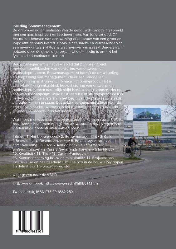 Achterkant van Inleiding Bouwmanagement
