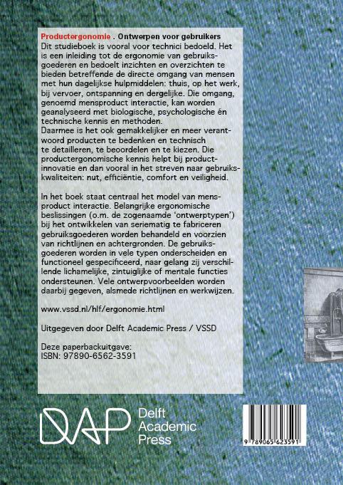 Achterkant van Productergonomie