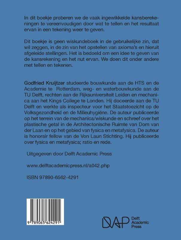 Achterkant van Een idee van Kansrekening