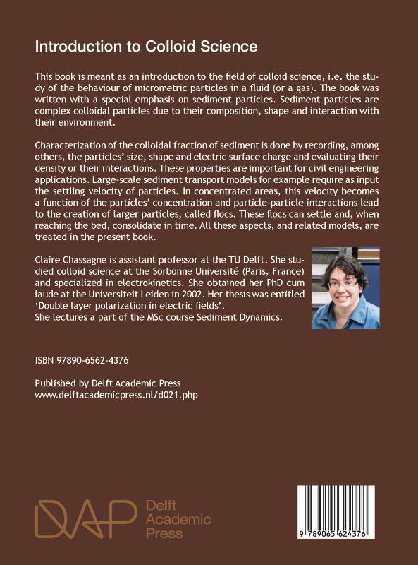 Achterkant van Introduction to Colloid Science