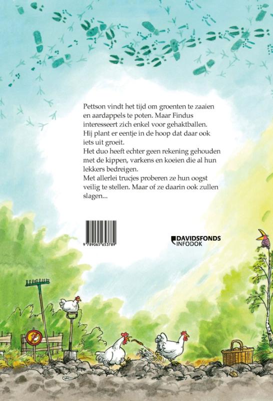 Achterkant van Gekakel in de moestuin