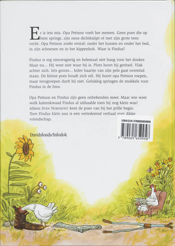 Achterkant van Toen Findus klein was
