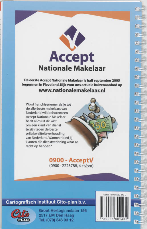 Achterkant van Wegenatlas Nederland