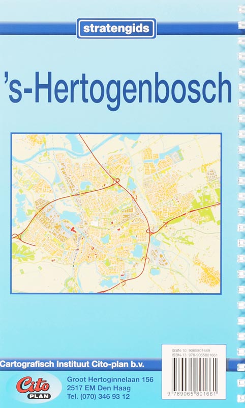 Achterkant van Citoplan stratengids 's-Hertogenbosch