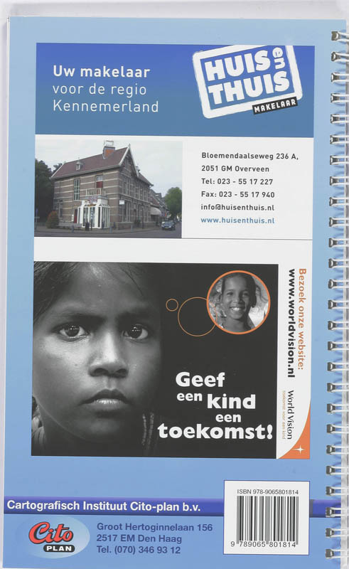 Achterkant van Citoplan Stratengids Haarlem