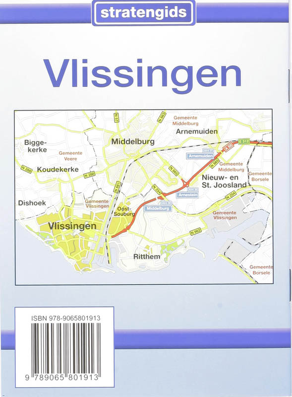 Achterkant van Citoplan stratengids Vlissingen