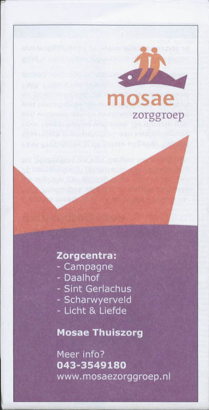 Achterkant van Citoplan centrumplattegrond Maastricht