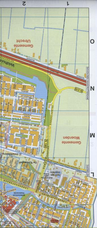 Achterkant van Citoplan plattegrond Utrecht