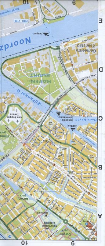 Achterkant van Amsterdam op de fiets