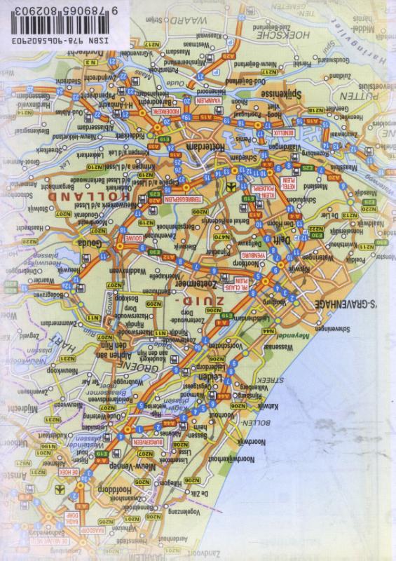 Achterkant van Stadsplattegrond Zoetermeer