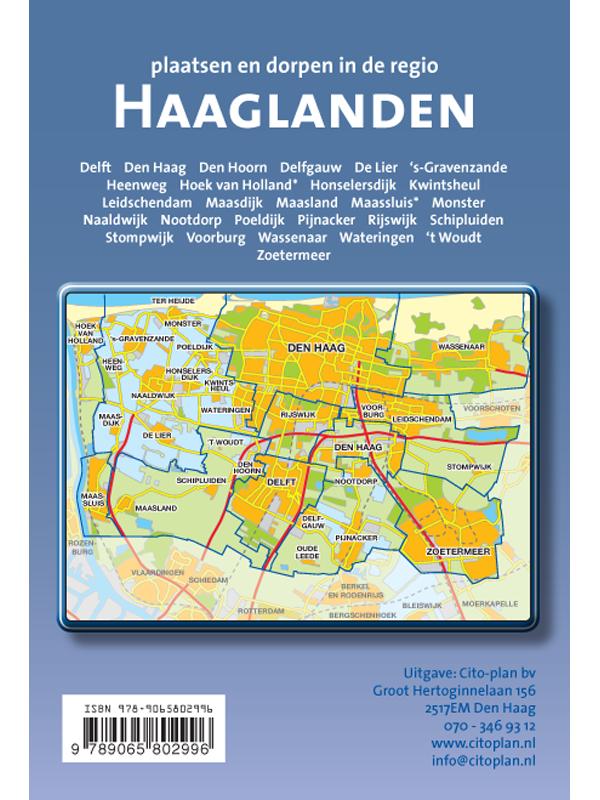 Achterkant van Stratengids Haaglanden