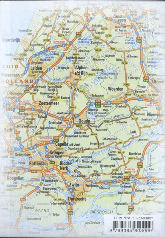 Achterkant van Plattegrond Gouda
