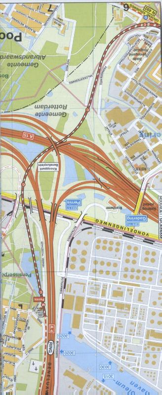 Achterkant van Plattegrond Rotterdam
