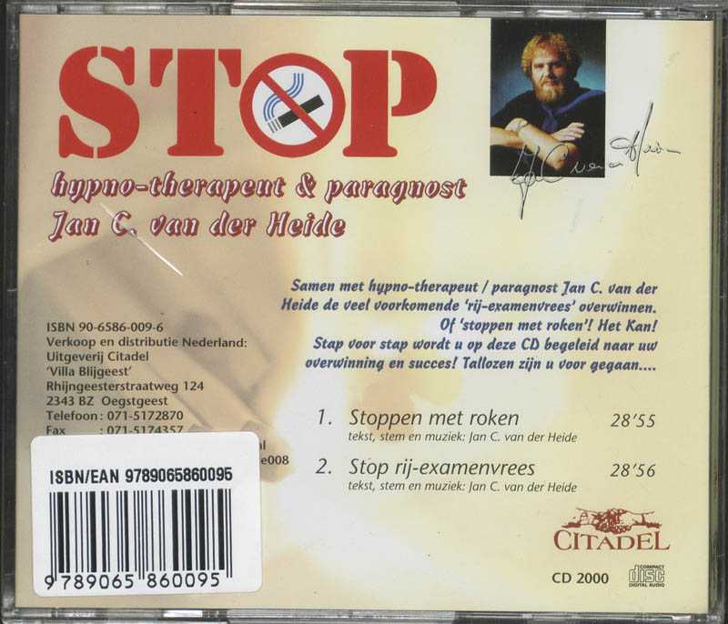 Achterkant van Stop