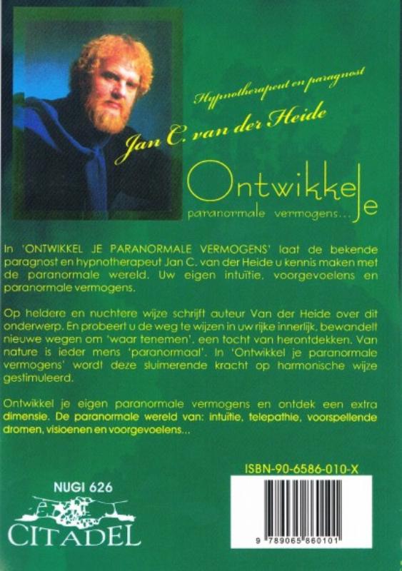 Achterkant van Ontwikkel je paranormale vermogens