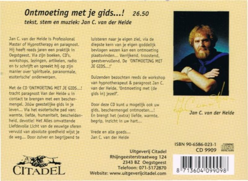 Achterkant van Ontmoeting met je gids ...!