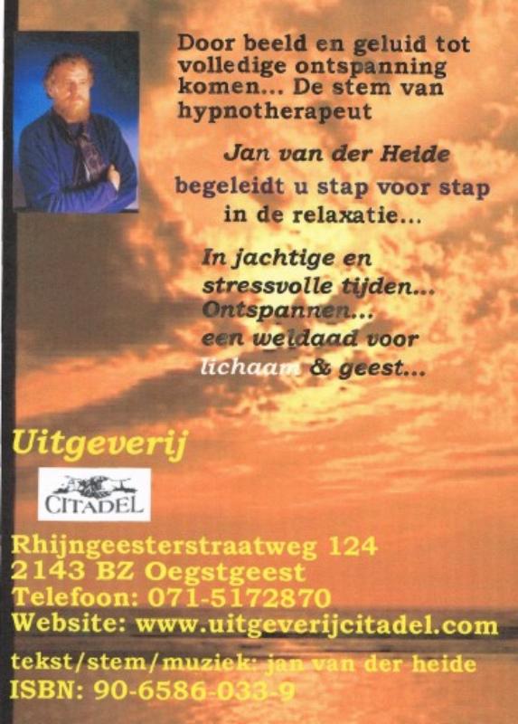 Achterkant van Ontspan DVD