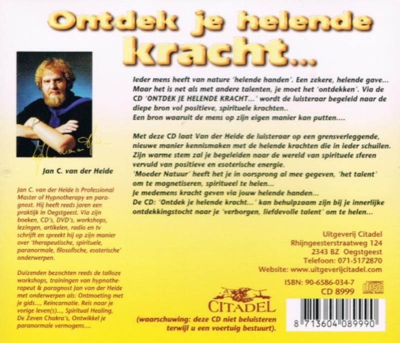 Achterkant van Ontdek je helende kracht