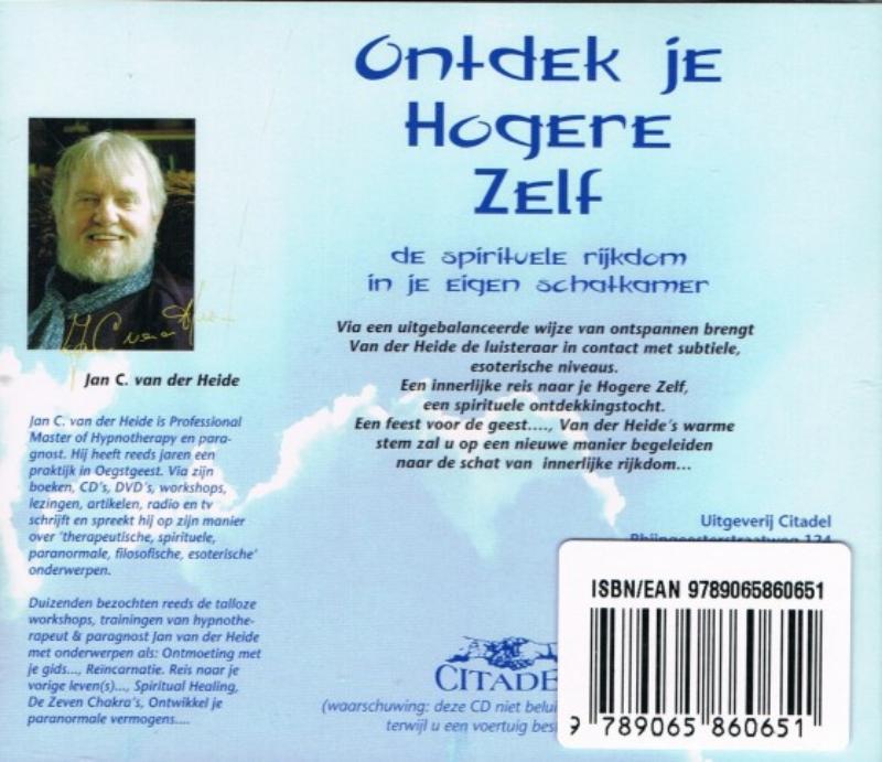 Achterkant van Ontdek je Hogere Zelf