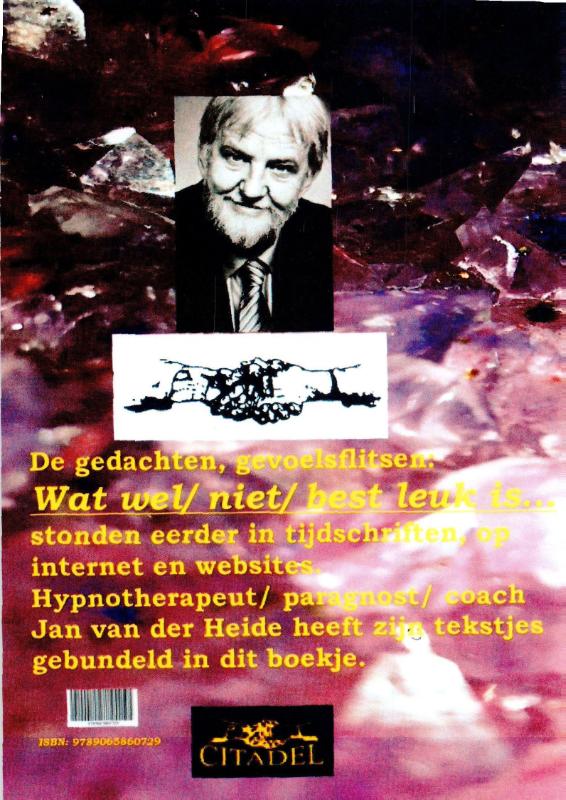 Achterkant van Wat wel/ niet/ best leuk is...