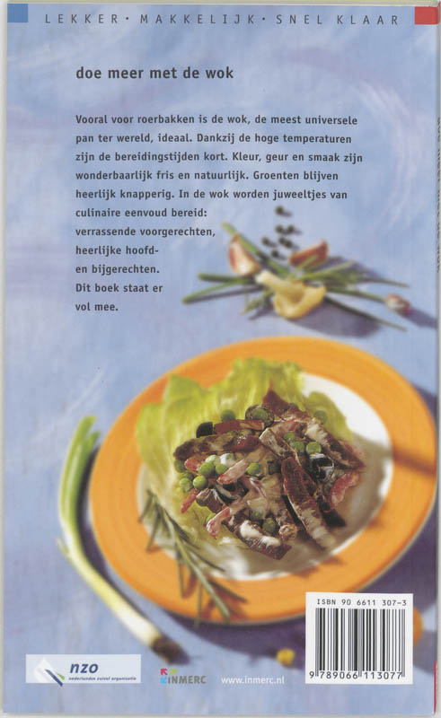 Achterkant van Doe meer met de wok