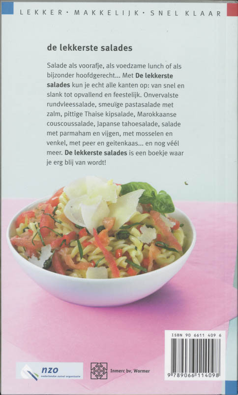 Achterkant van De lekkerste salades