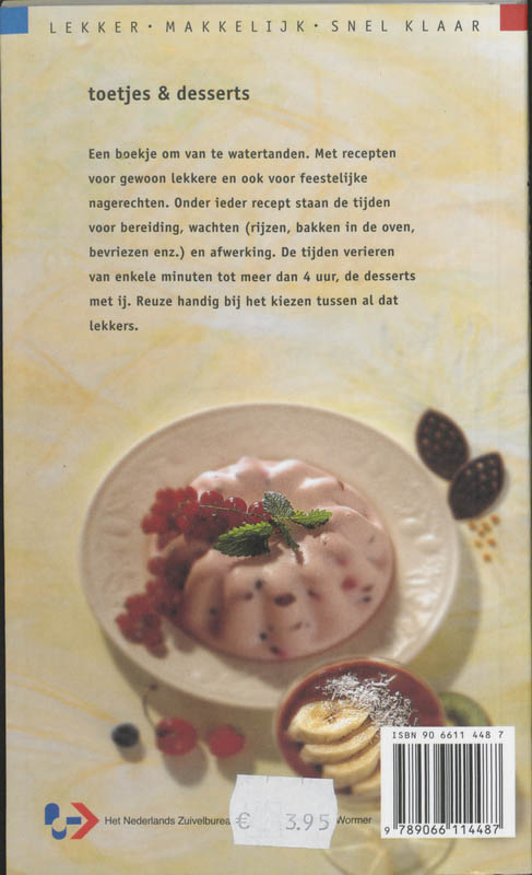 Achterkant van Toetjes & desserts