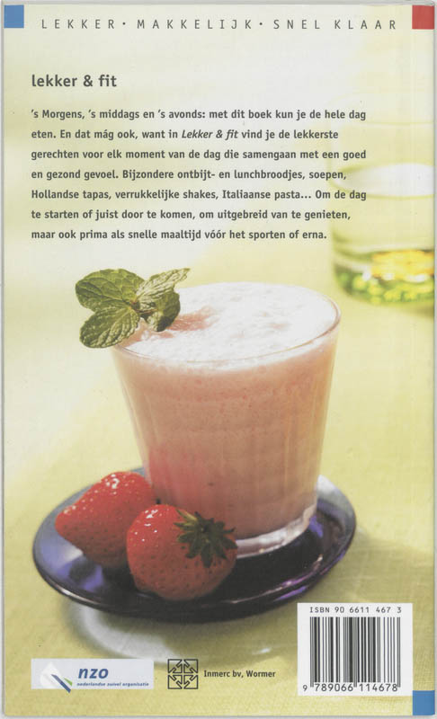 Achterkant van Lekker & fit