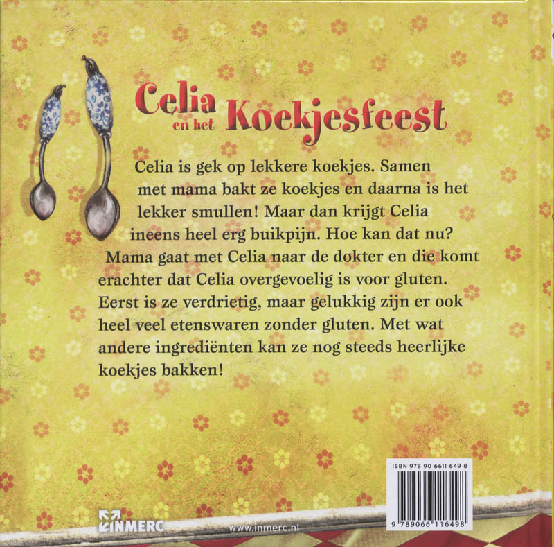 Achterkant van Celia en het koekjesfeest
