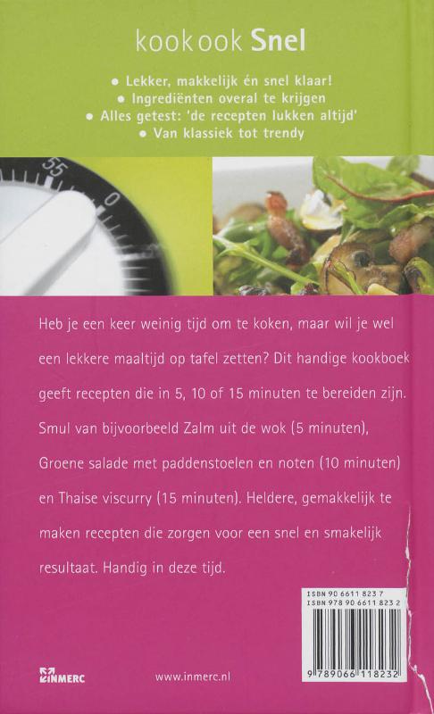 Achterkant van Snel