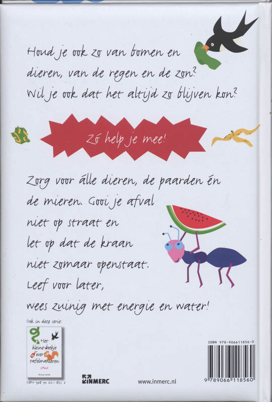 Achterkant van Het kleine boekje over het milieu