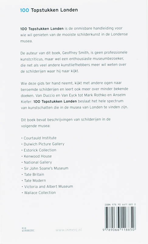 Achterkant van 100 topstukken Londen