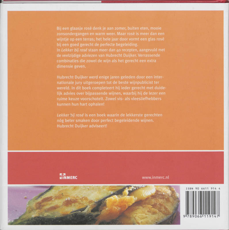 Achterkant van Lekker bij rosé