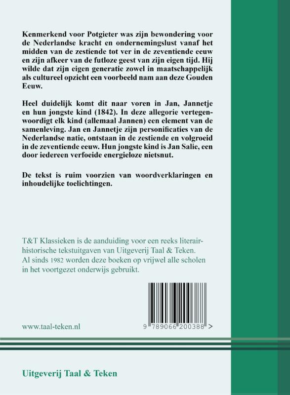 Achterkant van Jan, Jannetje en hun jongste kind
