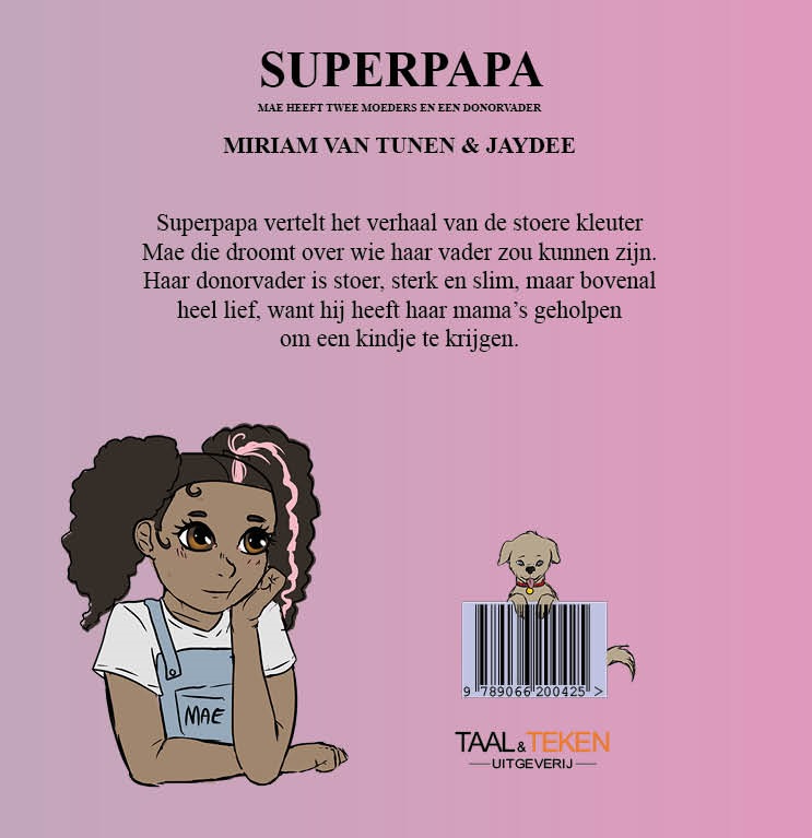 Achterkant van Superpapa