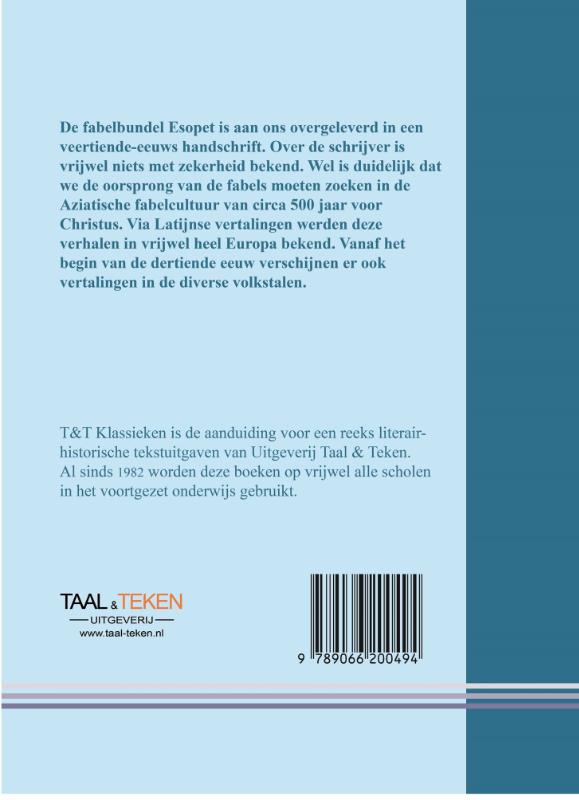 Achterkant van Esopet