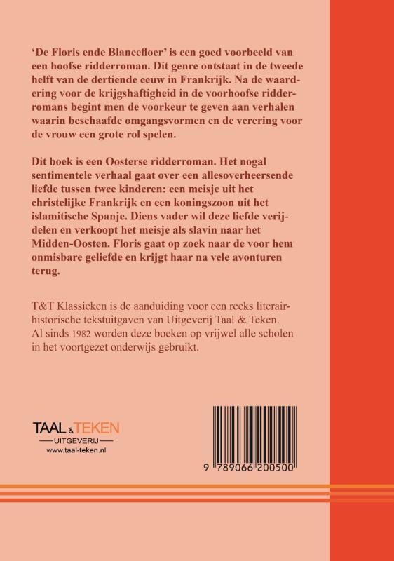 Achterkant van Floris ende Blancefloer