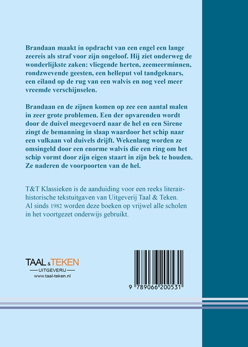 Achterkant van De reis van Sint Brandaan