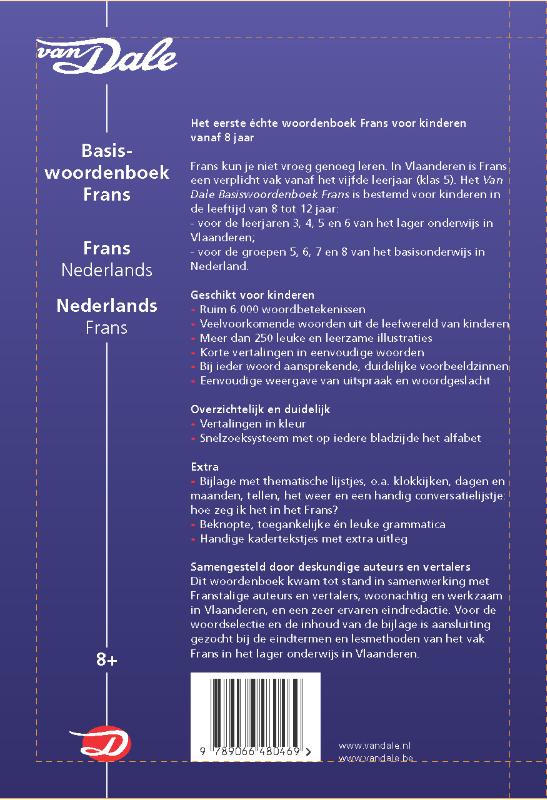 Achterkant van Frans