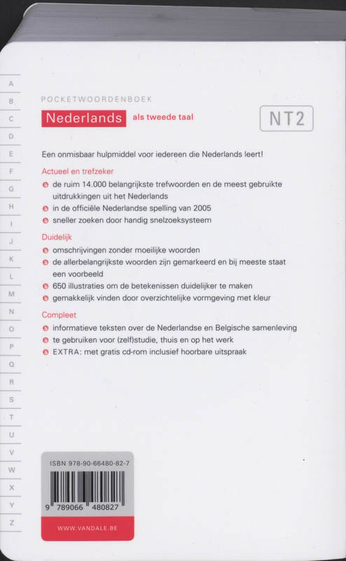 Achterkant van Belgische editie
