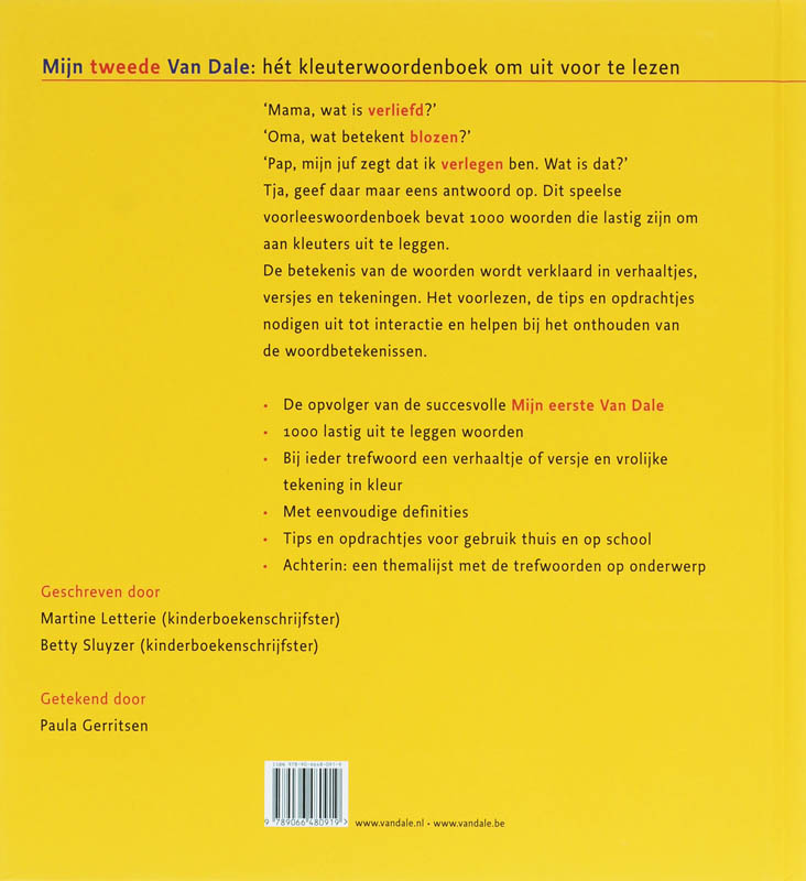 Achterkant van Mijn tweede Van Dale